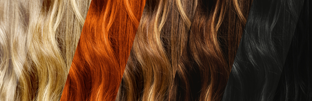 Produkty do koloryzacji włosów.