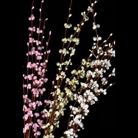 Wiosenne kwiaty sztuczna gałązka 84cm 