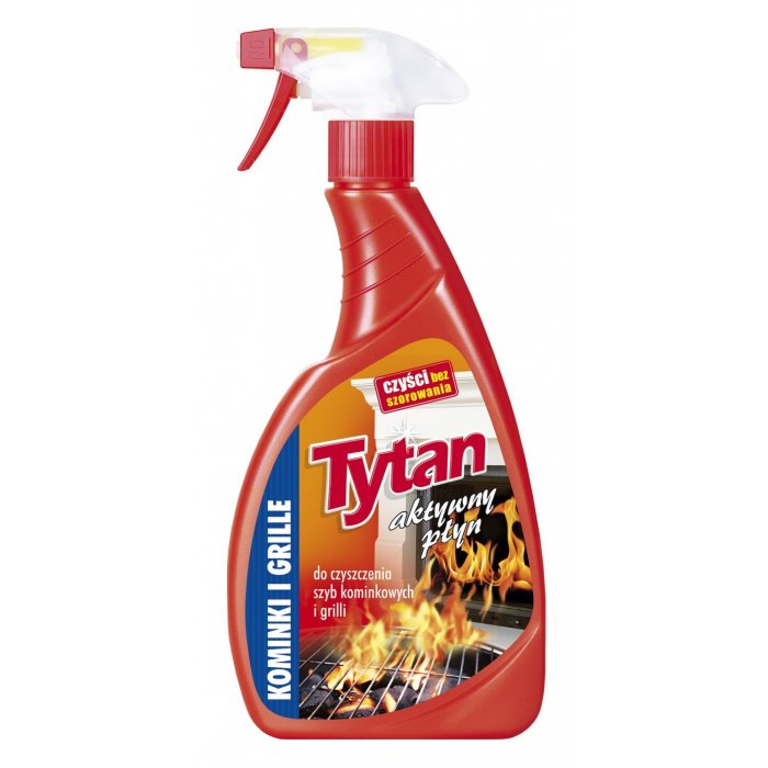 Płyn do czyszczenia szyb kominkowych i grilli Tytan spray 500g