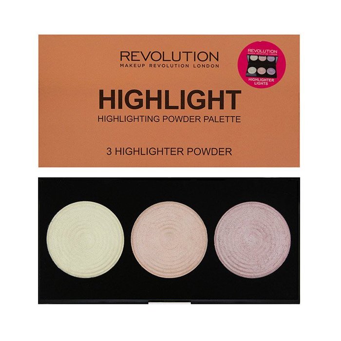 Paletka 3 rozświetlaczy Highlight Makeup Revolution 