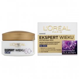 Ekspert Wieku 60+ Krem odbudowujący na noc Loreal 50