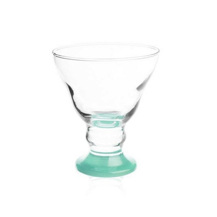 Pucharek deserowy szklany turkusowy Glasmark 10cm