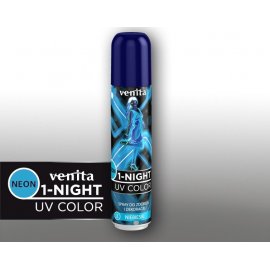 24h Koloryzujący 2 Niebieski Neaonowy świeci w UV Spray Venita