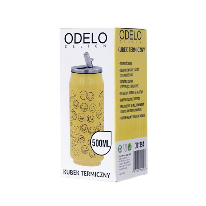 Kubek Termiczny Puszka Bidon Emotki 500 ml Odelo