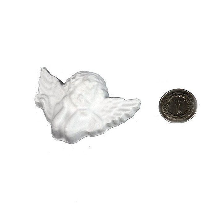 Aniołek skrzydlaty gipsowa figurka 6,5 cm