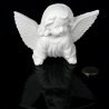 Aniołek ze skrzydłami gipsowa figurka 12 cm