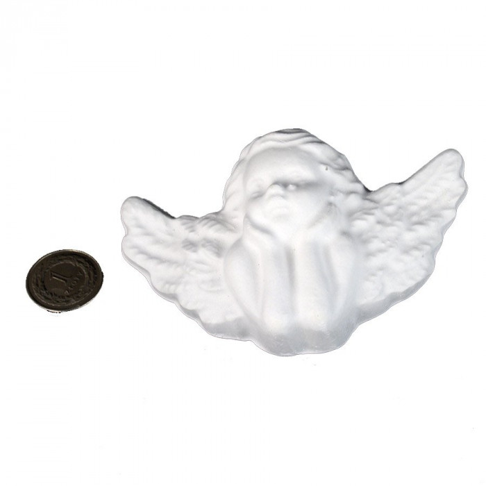 Aniołek ze skrzydłami gipsowa figurka 10 cm