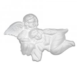 Dwa aniołki gipsowa figurka 20,5 cm 