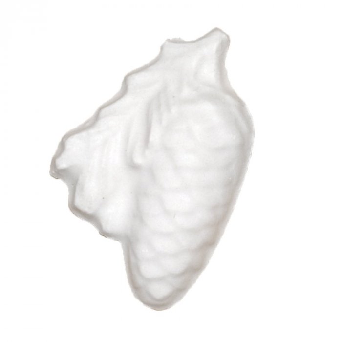 Gałązka z szyszką gipsowa figurka 6,5 cm 