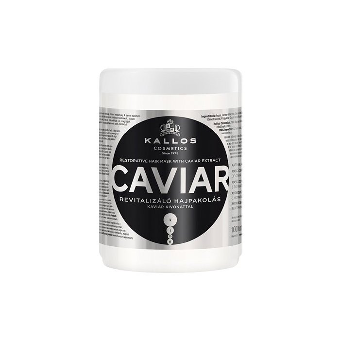 Maska do włosów ekstraktem z kawioru CAVIAR Kallos 1000 ml 
