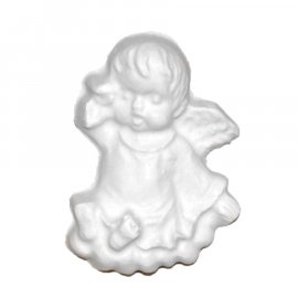 Aniołek śpiący gipsowa figurka 6 cm