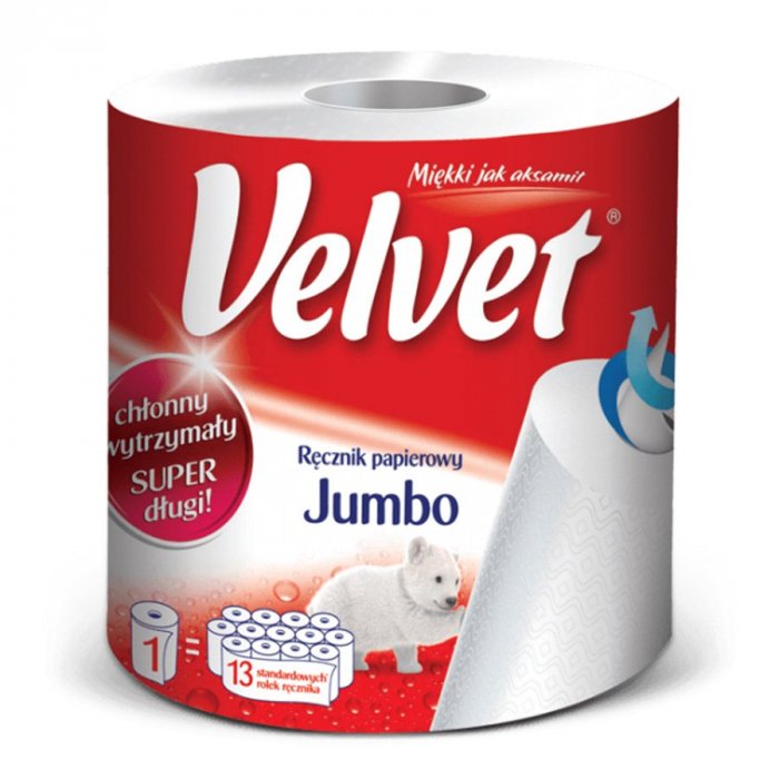 Ręcznik papierowy kuchenny Jumbo Velvet 