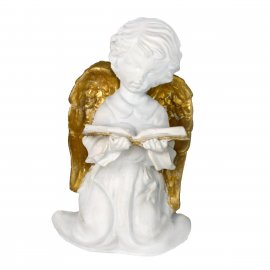 Figurka gipsowa Anioł z książką