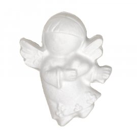Gipsowa figurka aniołek z sercem