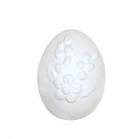 Gipsowa figurka Jajko z kwiatem Wielkanoc