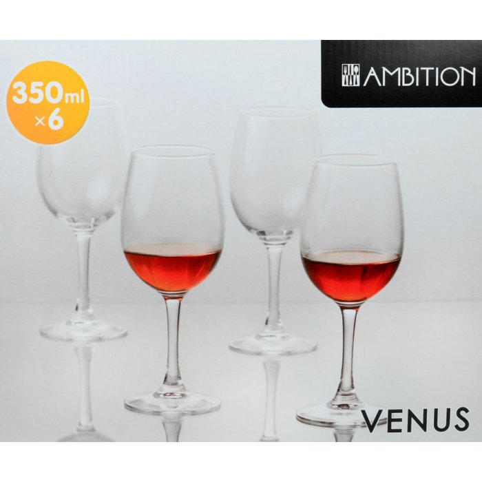 Komplet 6 kieliszków do wina 350ml Venus