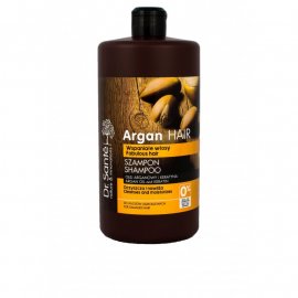 Szampon z olejem arganowym i keratyną do włosów uszkodzonych 1000 ml Dr. Santé