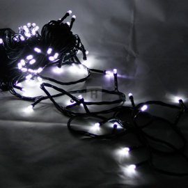 Lampki choinkowe 100 LED Białe zimna biel Li-1