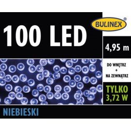 Lampki LED 100 Niebieskie z zasilaczem BULINEX