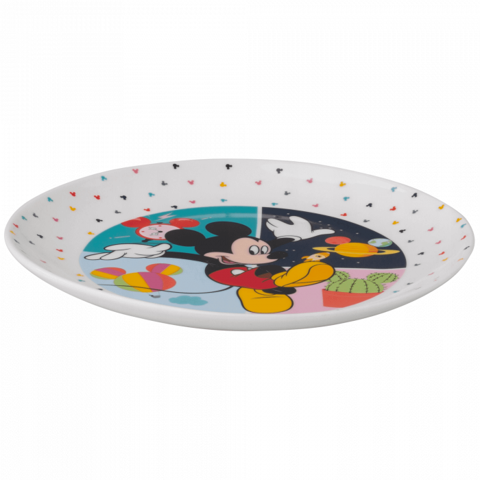 Porcelanowy talerz płytki Mickey Everywhere 19cm