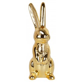 Złoty królik stojący 23,4cm EWAX