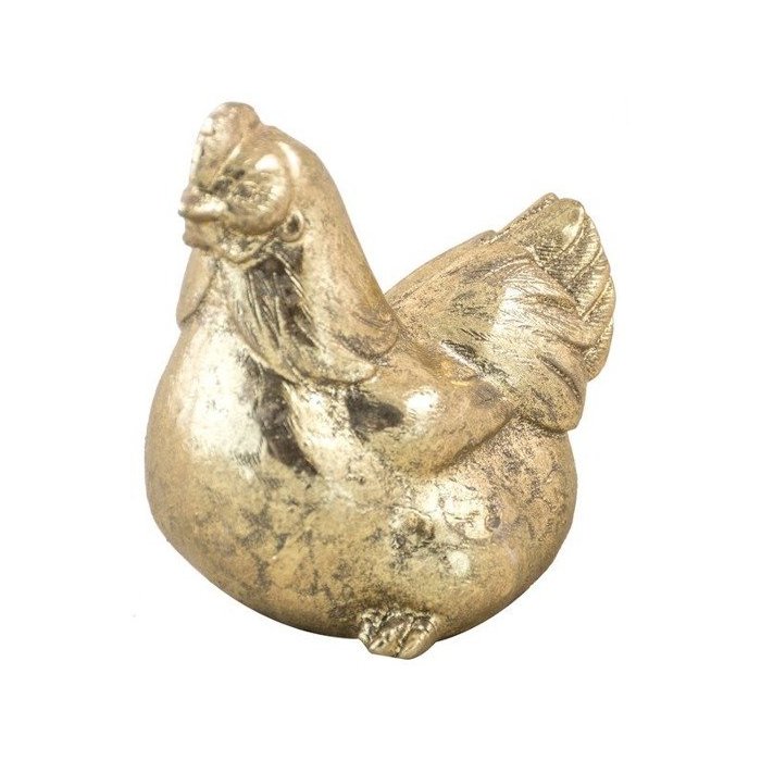 Złota kura przecierana duża 21cm EWAX