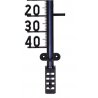 Termometr zewnętrzny duży czarny 41x9cm