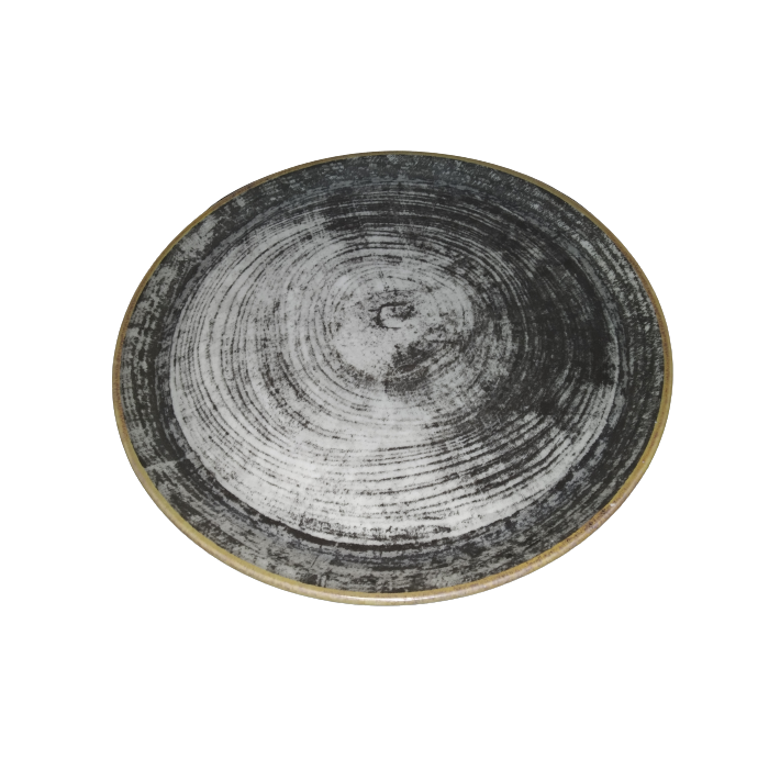 Talerz do pizzy czarne drewno 31cm Saturnia