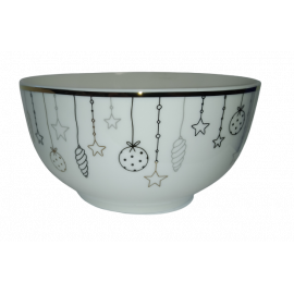 Salaterka porcelanowa Jingle Bells 13 cm Florina