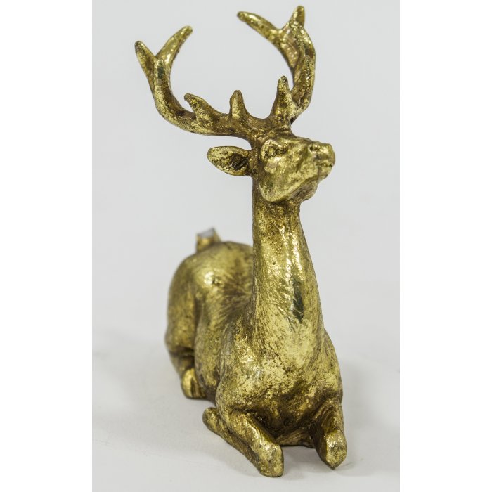 Figurka Jeleń złoty 8 x 8,5 cm Art-Pol