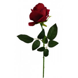 Gałązka róża czerwona 50 cm