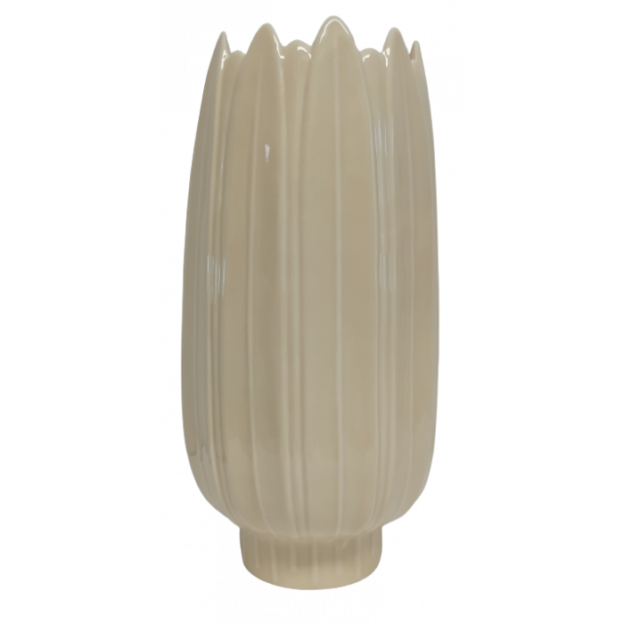 Wazon porcelanowy ecru Relief wys.24,5cm ALTOM