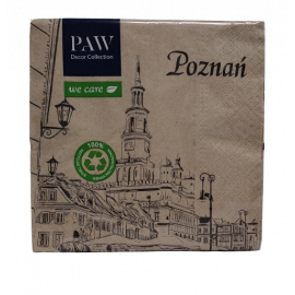 Serwetki z bibuły Poznań 33 x 33 cm 20 szt. PAW