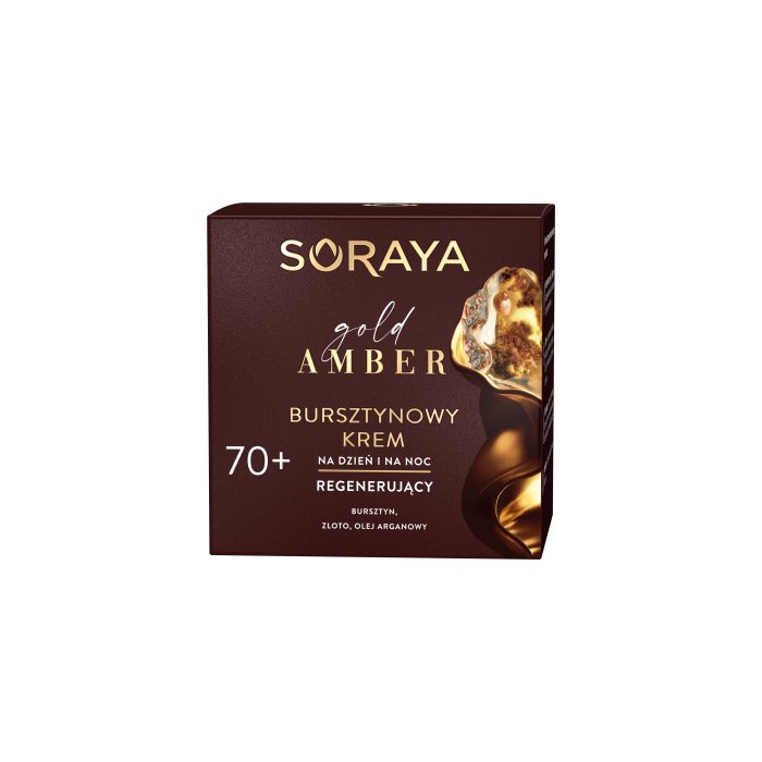 Gold Amber Bursztynowy krem 70+ dzień/noc Soraya