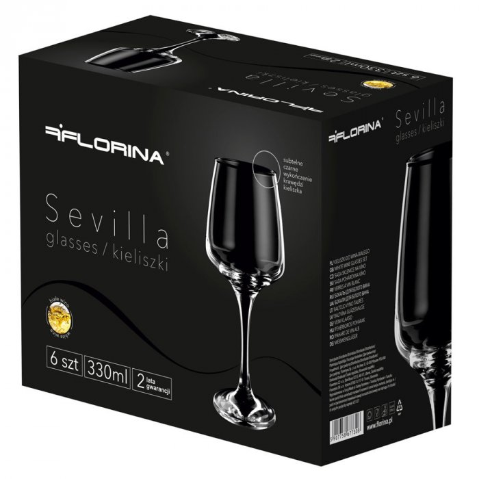Komplet kieliszków do wina białego Florina Sevilla 330 ml 6 sztuk