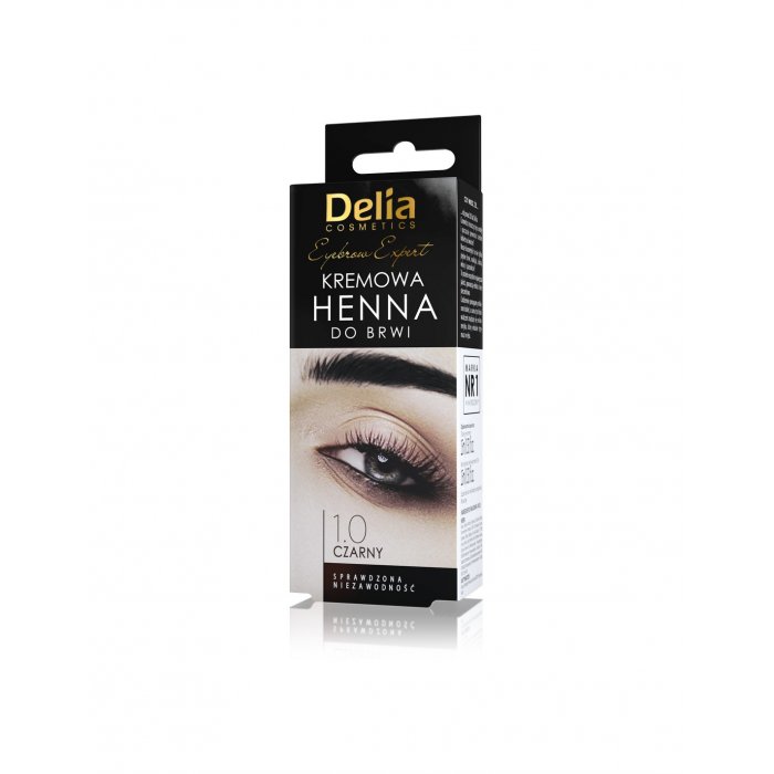 Henna do brwi w kremie czarna Delia