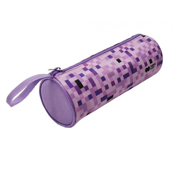 Piórnik saszetka Pixi violet tuba z zamkiem Happy Color