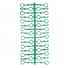 Komplet 30szt haczyków do bombek zielone