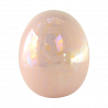 Figurka jajko ceramiczne różowe 15cm SACO