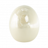 Figurka jajko ceramiczne kremowe 15cm SACO