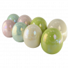 Figurka jajko ceramiczne zielone 17cm SACO