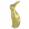 Figurka złoty zając siedzący 21cm Paula
