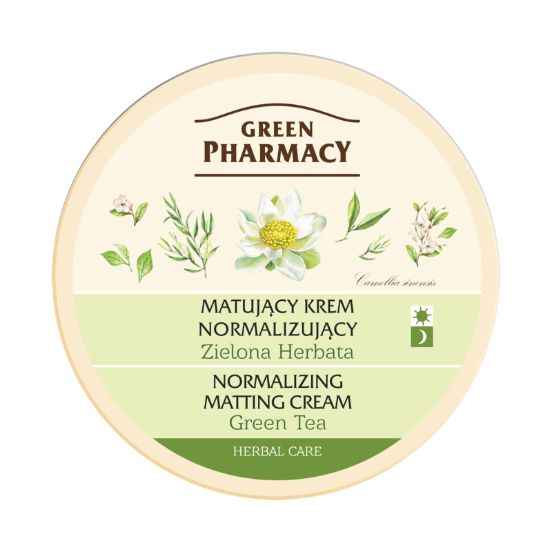 Matujący krem normalizujący z zieloną herbatą do twarzy Green Pharmacy