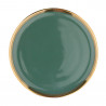 Talerz deserowy Aurora Gold zielony 20cm Altom Design