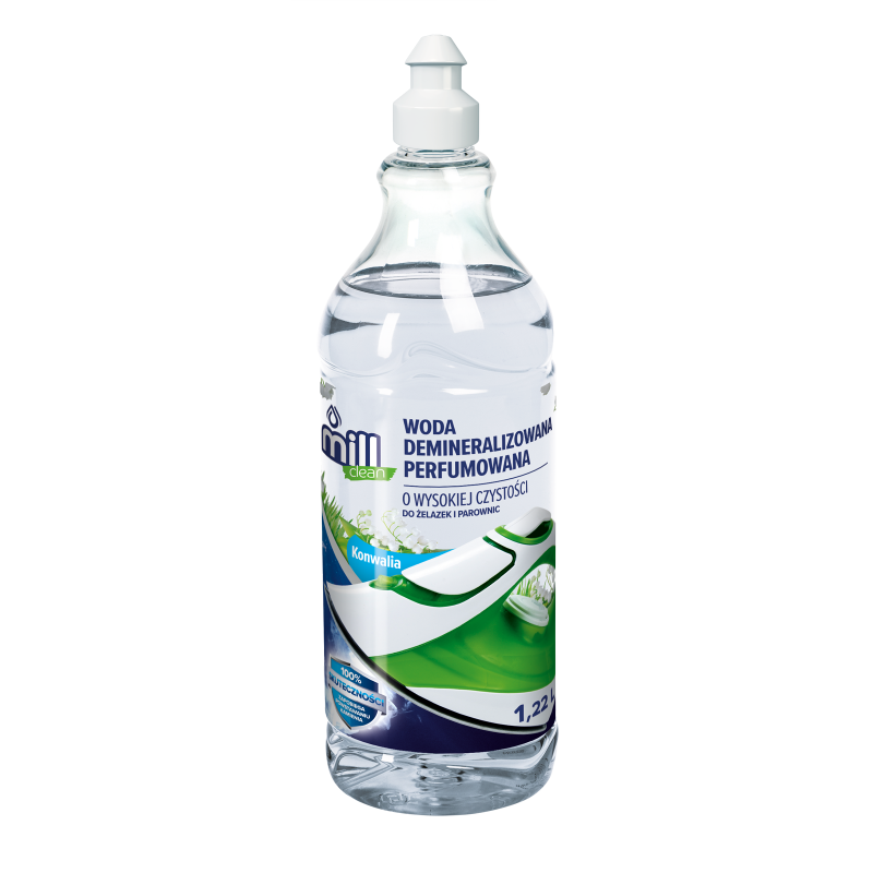 MILL Clean perfumowana woda demineralizowana o wysokiej czystości Konwalia 1,22l