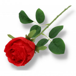 Gałązka róża czerwona 50 cm