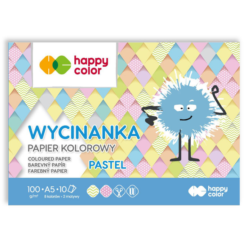 Wycinanka Pastel A5 10 kartek 100g/m2 Happy Color