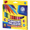 Astra Flamastry trójkątne jumbo 10 kolorów