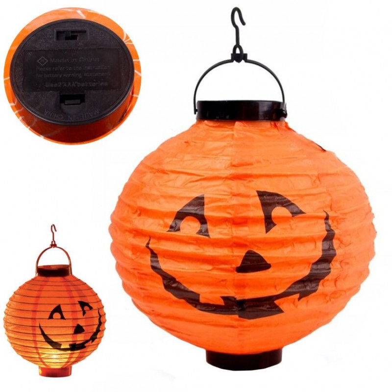 Lampion Papierowy Dynia Led 20cm Martom