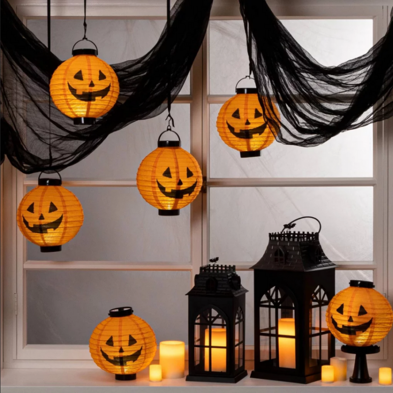 Lampion Papierowy Dynia Led 20cm Martom